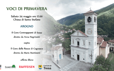 PROSSIMO EVENTO 24 maggio 2025:                            CONCERTO AD AROGNO