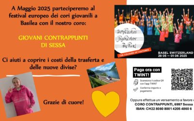 PROSSIMO EVENTO: Festival europeo cori giovanili a Basilea 30 e 31 maggio 2025
